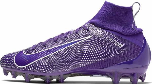 purple and white nike football cleats