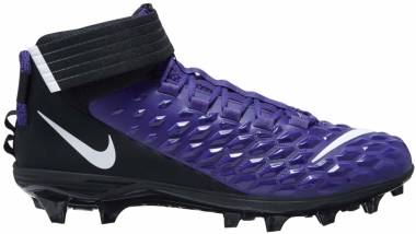 purple and black football cleats