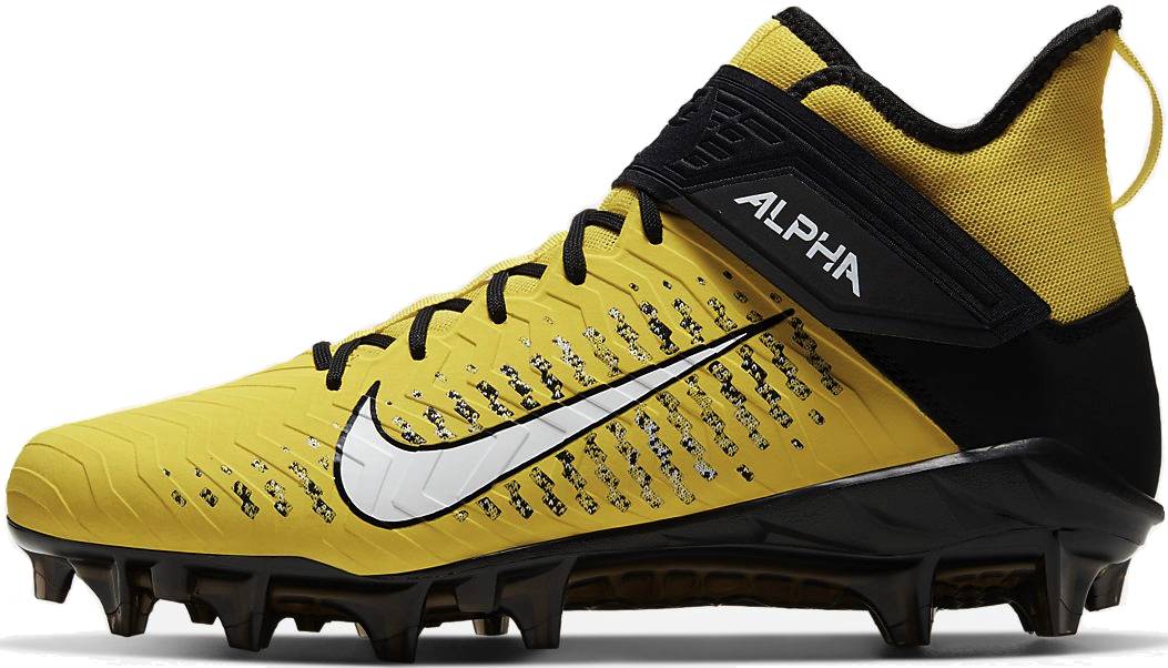 all yellow football cleats