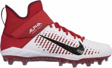 red and white nike football cleats