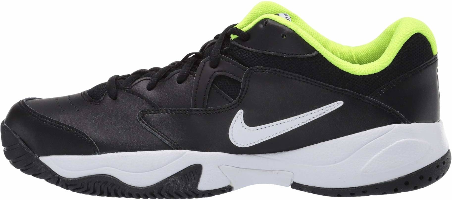 nike court lite black tennis shoes