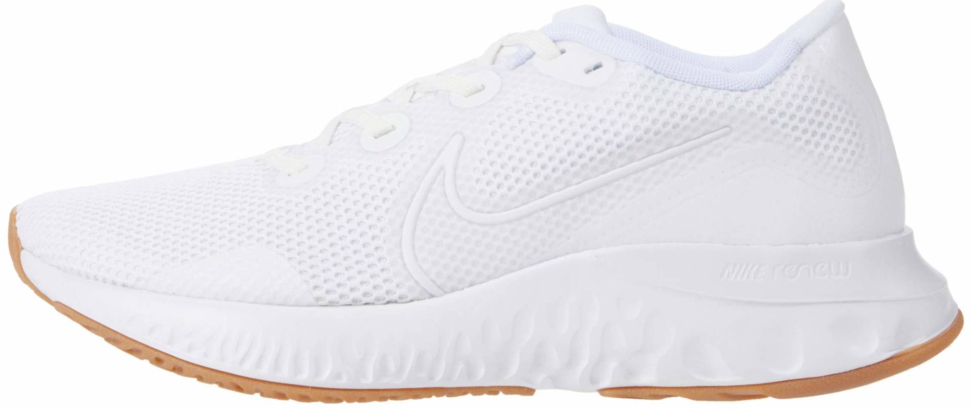all white nike running shoes