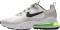 Nike Air Max 270 React - Summit White Electric Green Vapste Grey Silver Lilac Thunder Grey (CI3866100)