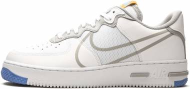 Nike Air Force 1 React - White/Light Smoke Grey/University Gold (CT1020100)