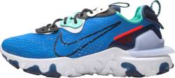 nike react vision trainers in light blue