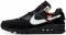 nike DB4677 air max 90 x off white black black cone white trainer size 7 uk black 8454 60