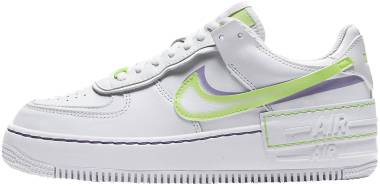 Nike Air Force 1 Shadow - White/Electric Green/Violet Shock (DD9684100)