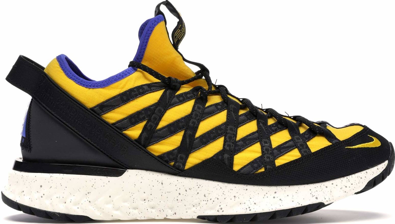 nike black and yellow sneakers