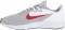 Nike Downshifter 9 - Wolf Grey/University Red - White (AQ7481006)
