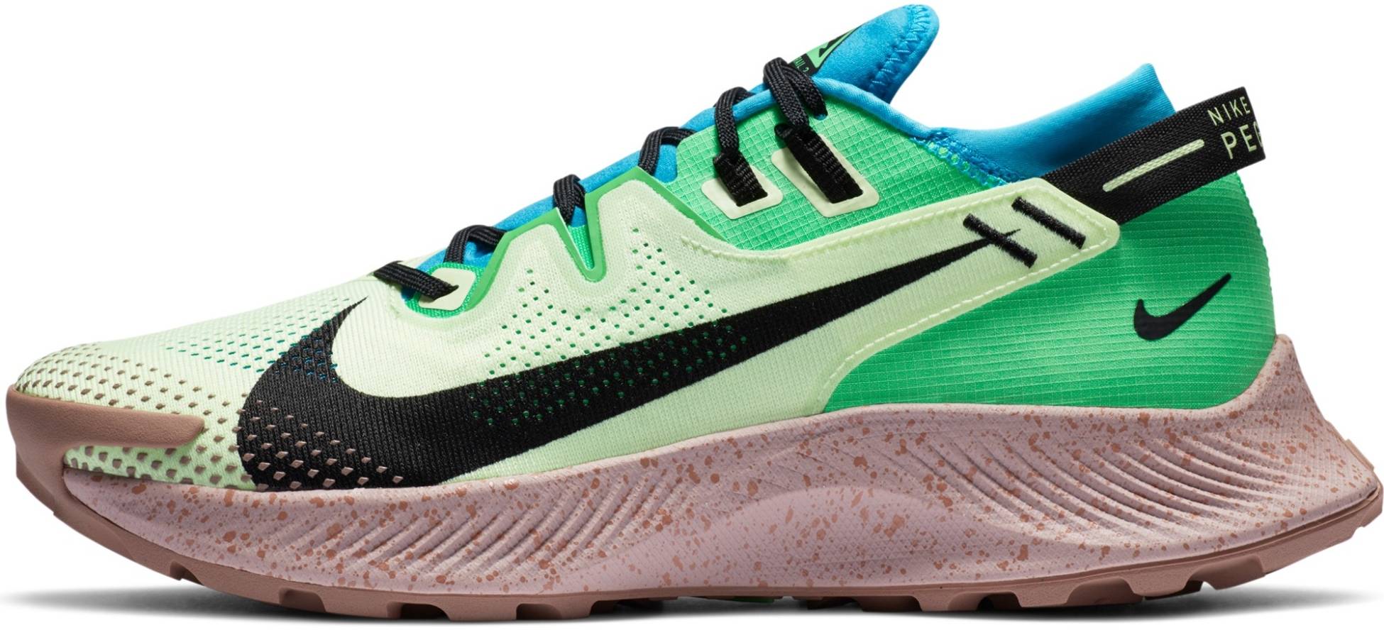 green trail running shoes