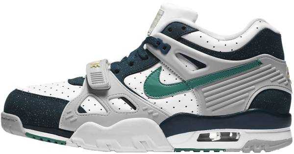 nike white and turquoise trainers