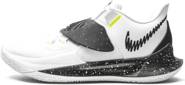 kyrie 3 low black and white