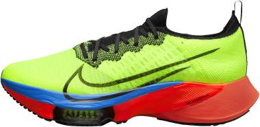 nike air zoom tempo next flyknit men s road running shoes yellow yellow 9353 380