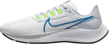Nike Air Zoom Pegasus 38 - White/Imperial Blue/Pure Platinum (CW7356103)