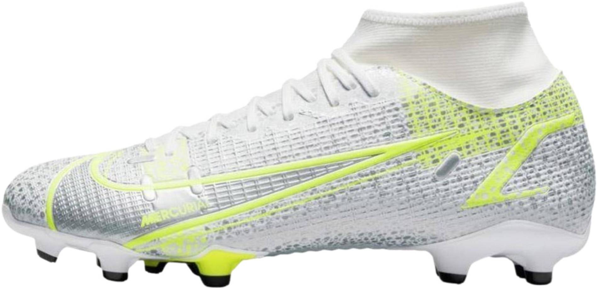 white nike soccer cleats with rainbow