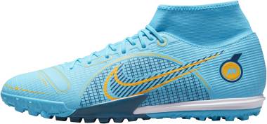 Nike Mercurial Superfly 8 Academy TF - Chlorine Blue Laser Orange Marina (DJ2878484)