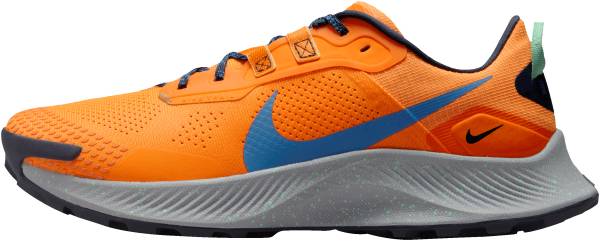 nike running shoes orange and blue