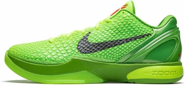 nike zoom kobe 6 grinch mens volt/black-green apple-crimson