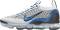 Nike Air Vapormax 2021 FK - White/black/metallic silver/photo blue (DM0025100)