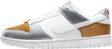 Nike Dunk Low SE - Gold White Silver University Red (DH4403700)