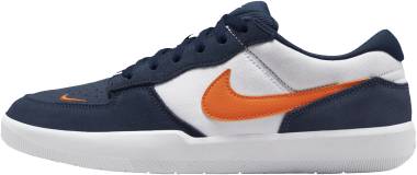 nike sb force 58 skate shoes midnight navy white diffused blue safety orange 7d28 380