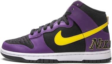 Nike Dunk High EMB - Black/Court Purple/Varsity Yellow (DH0642001)