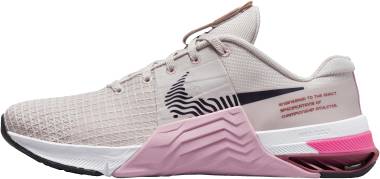 nike metcon 8 women s training shoes barely rose pink rise canyon rust cave purple 5772 380
