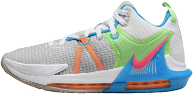 el producto Zapatillas bajas marrones y naranjas con plataforma Blazer de Nike - 003 grey fog/cobblestone/laser blue/hyper pink (DM1123003)