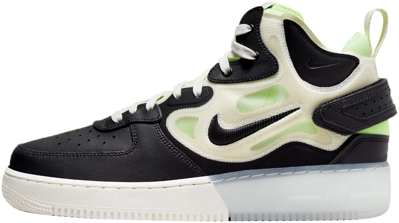Nike Air Force 1 Mid React Black Sail Ghost Green Men AF1 Casual