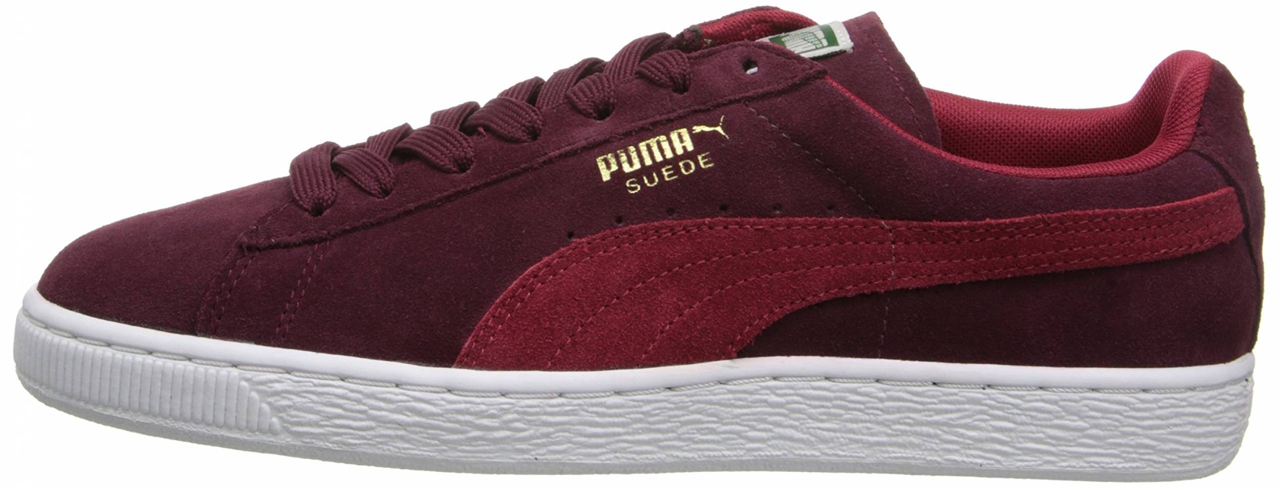 burgundy puma shoes
