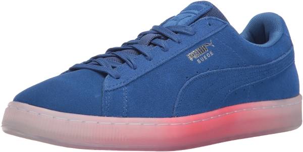 blue suede puma sneakers
