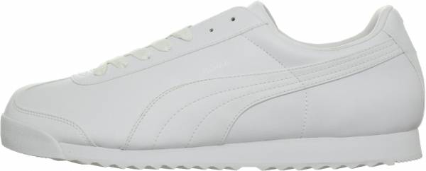 puma roma white and black