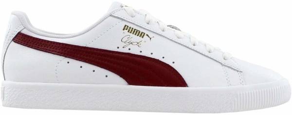 puma clyde core foil white