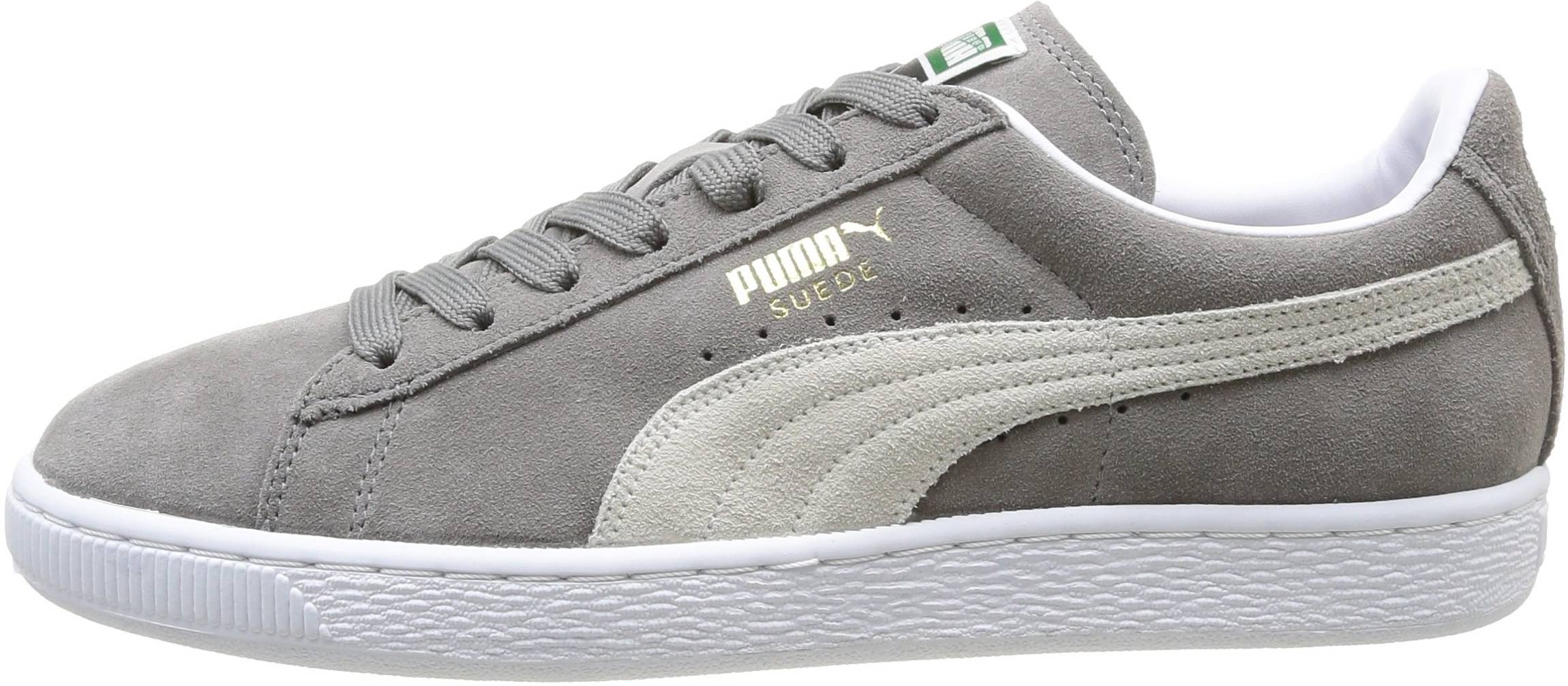 puma grey sports shoes