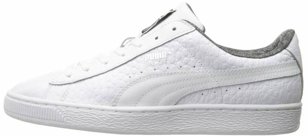 puma basket classic white sneakers