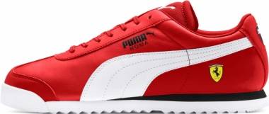 puma white red shoes