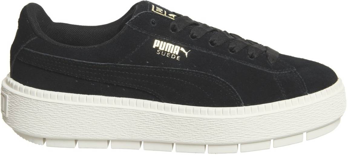 Puma Suede Platform Trace sneakers in green (only $35) | RunRepeat