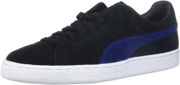 puma black and blue sneakers