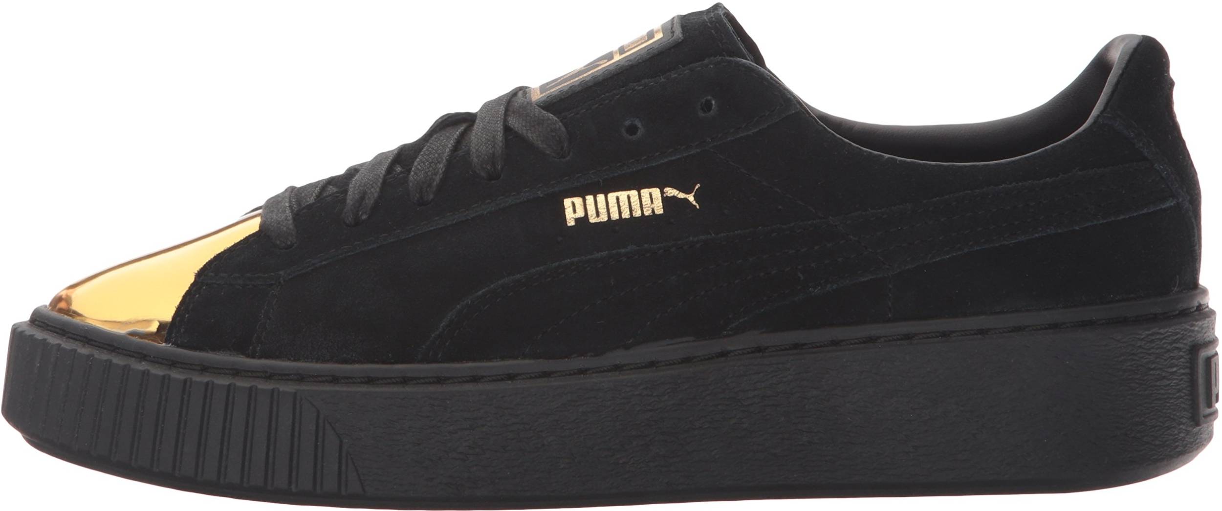 gold puma shoes
