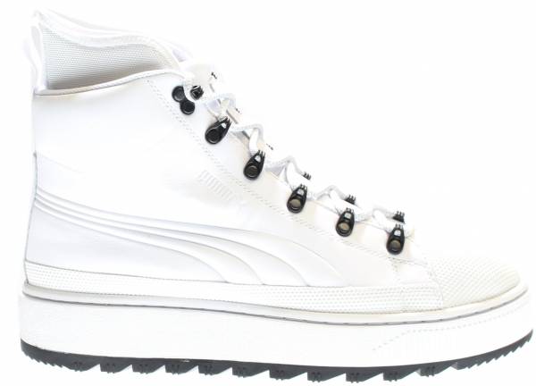 white puma boots