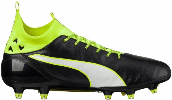 PUMA evoTOUCH Pro Firm Ground - Black White Safety Yellow (10367101)