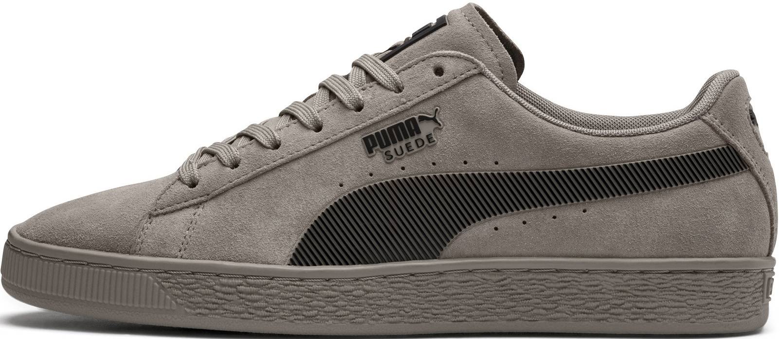 puma gray suede shoes