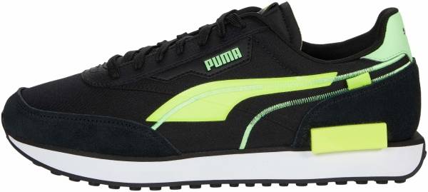 puma future rider black yellow