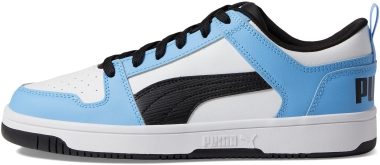 puma suede classic other side mens shoes puma - Team Light Blue-black (38978703)