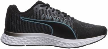 puma black running shoes