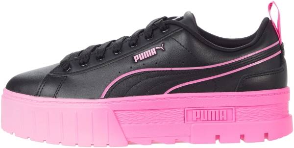 puma black pink shoes