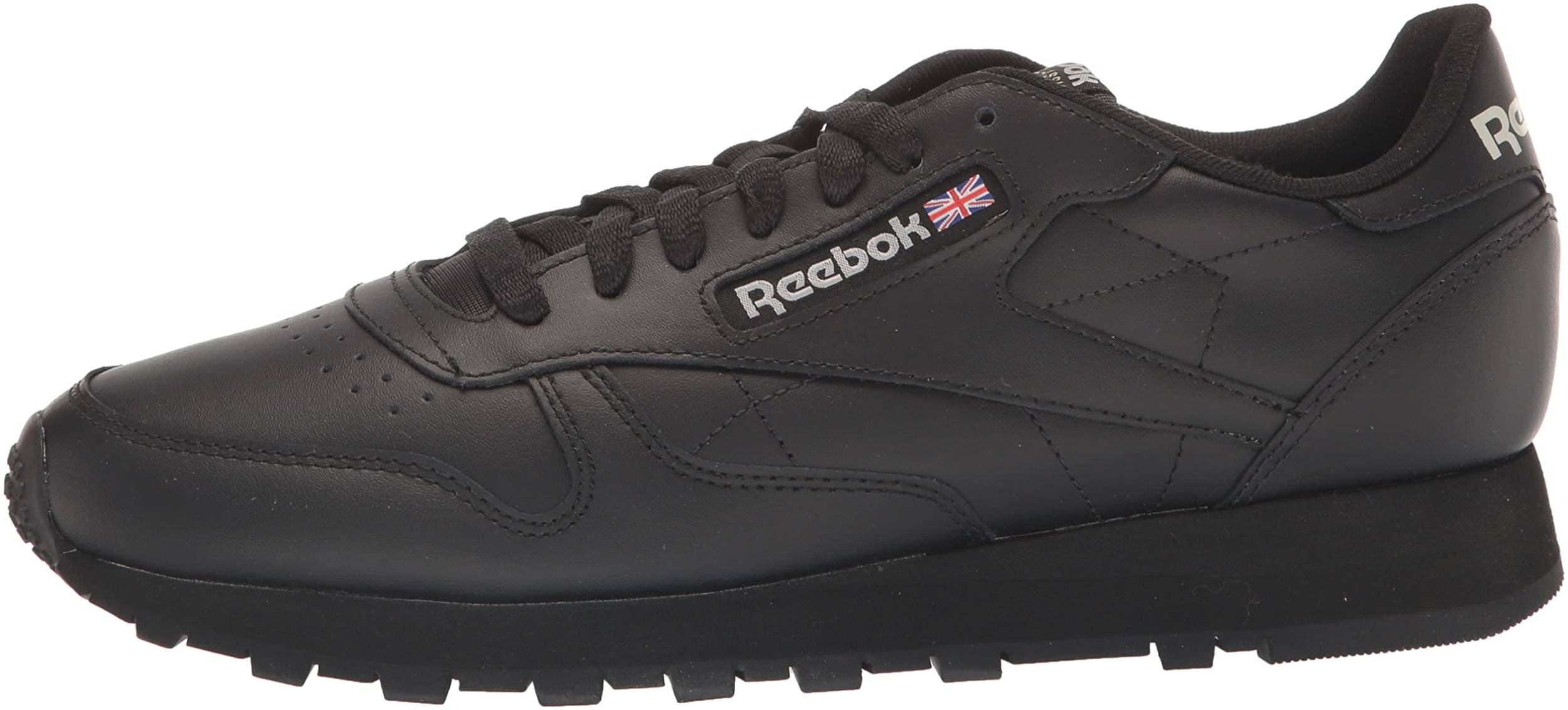 Men's Black Reebok Classic Leather Sneakers Size 13 Casual Comfort Walking 