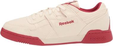 Reebok Workout Plus - Chalk/Batik Blue/Sandy Tote (LWF66)