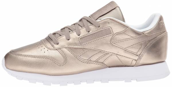 gold reebok trainers