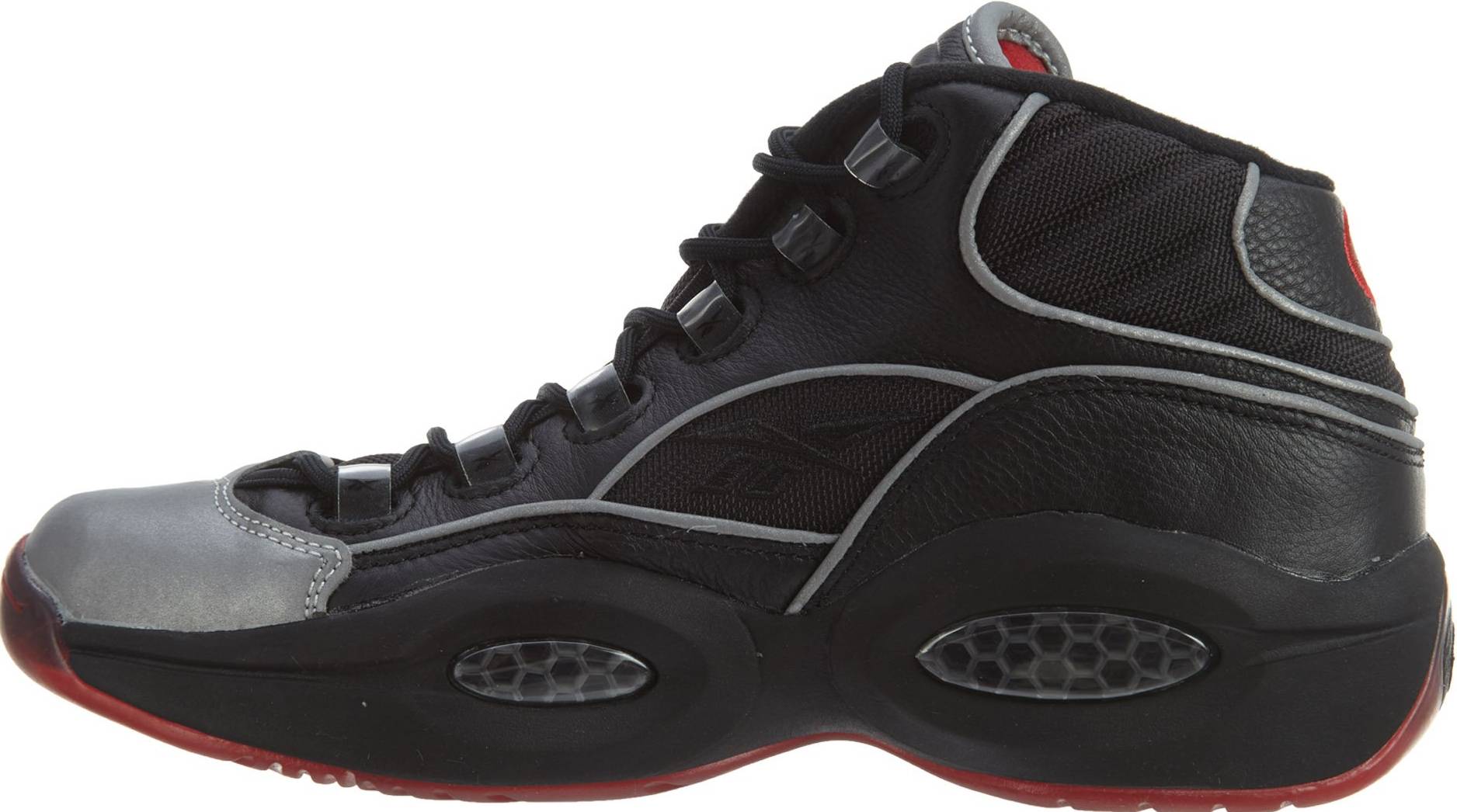 reebok black basketball shoes